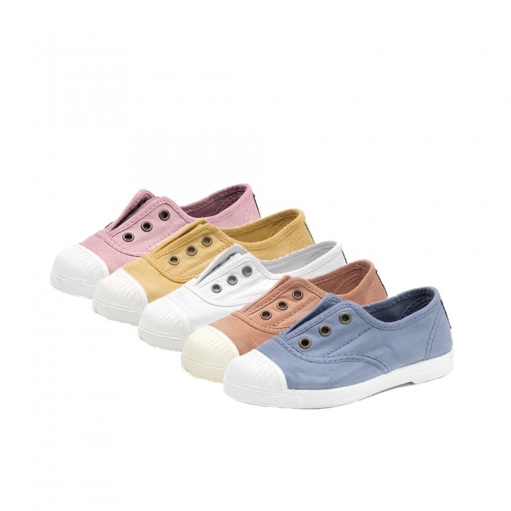 ZAPATILLAS DE LONA CON ELASTICO GRAPE NATURAL WORLD