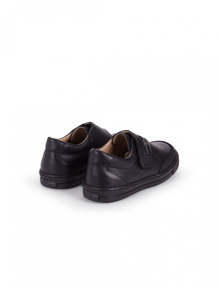 Zapatillas niños piel velcro