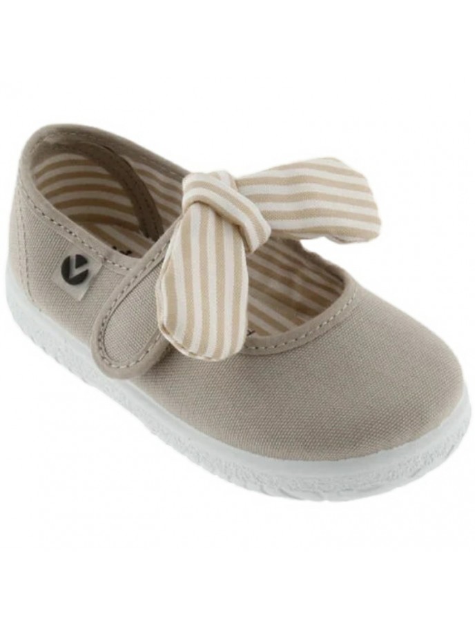 Merceditas Lona Velcro con Lazo Victoria