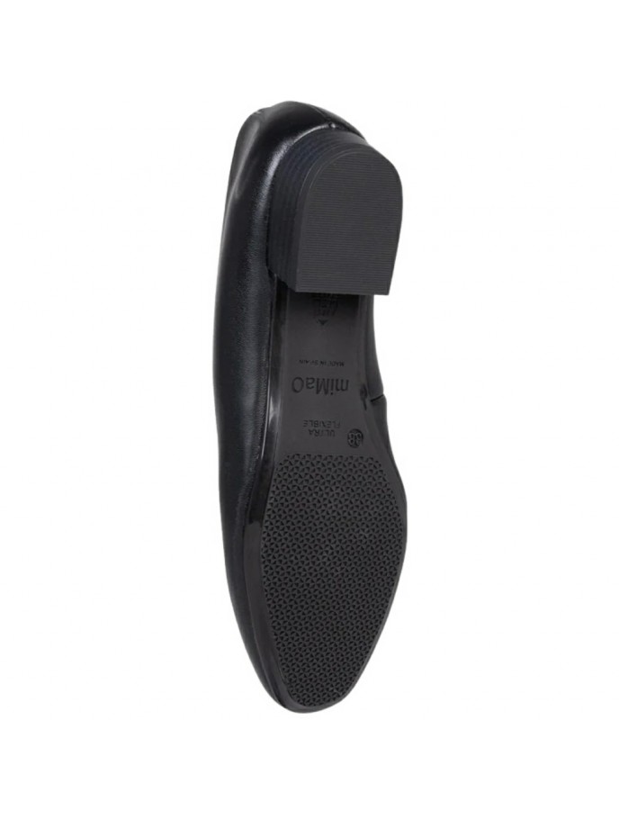Zapatos de Piel de tacón bajo para Mujer miMao