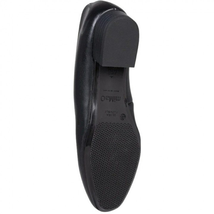 Zapatos de Piel de tacón bajo para Mujer miMao