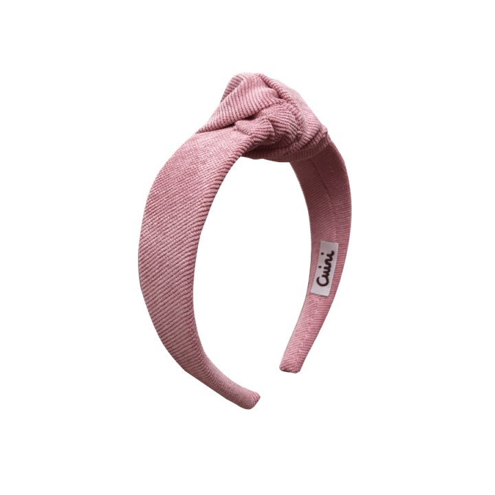 Diadema ancha nudo pana Cuini