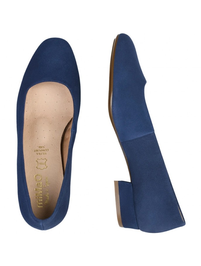 Zapatos de Ante de tacón bajo para Mujer miMao
