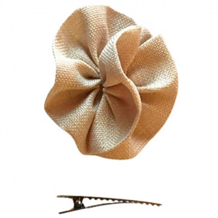 Pinza Moñita Rafia Flor Cuini