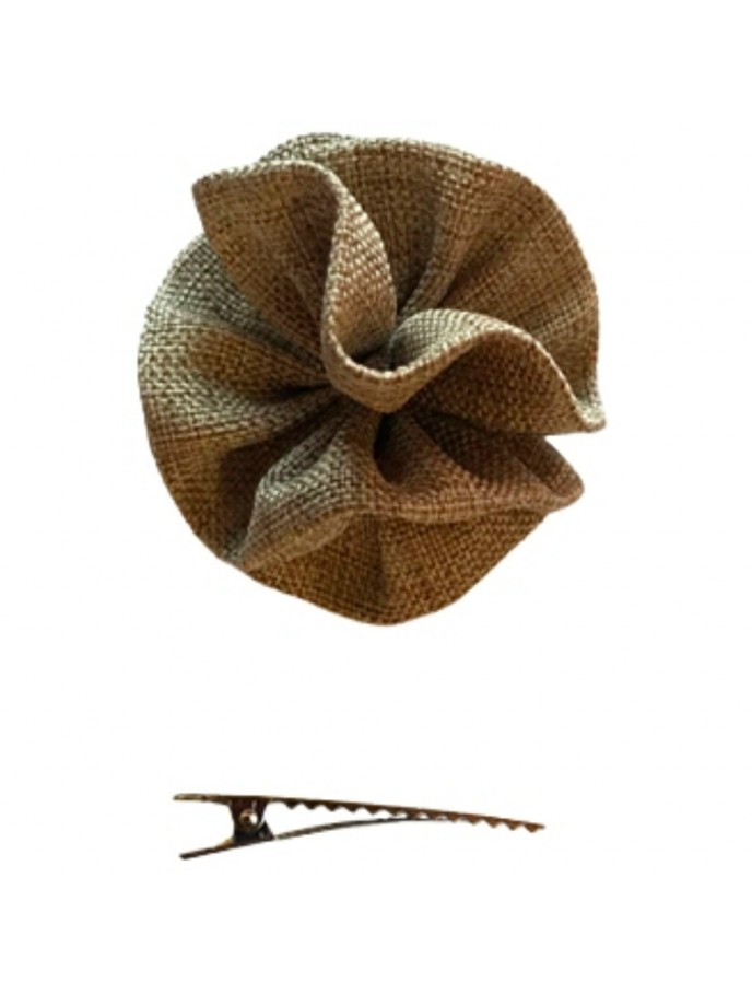 Pinza Moñita Rafia Flor Cuini