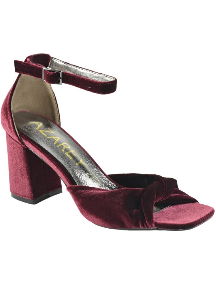 Sandalias Tacón Terciopelo Azarey