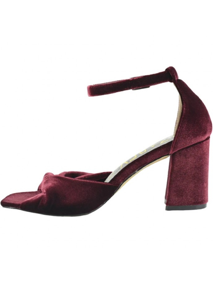 Sandalias Tacón Terciopelo Azarey