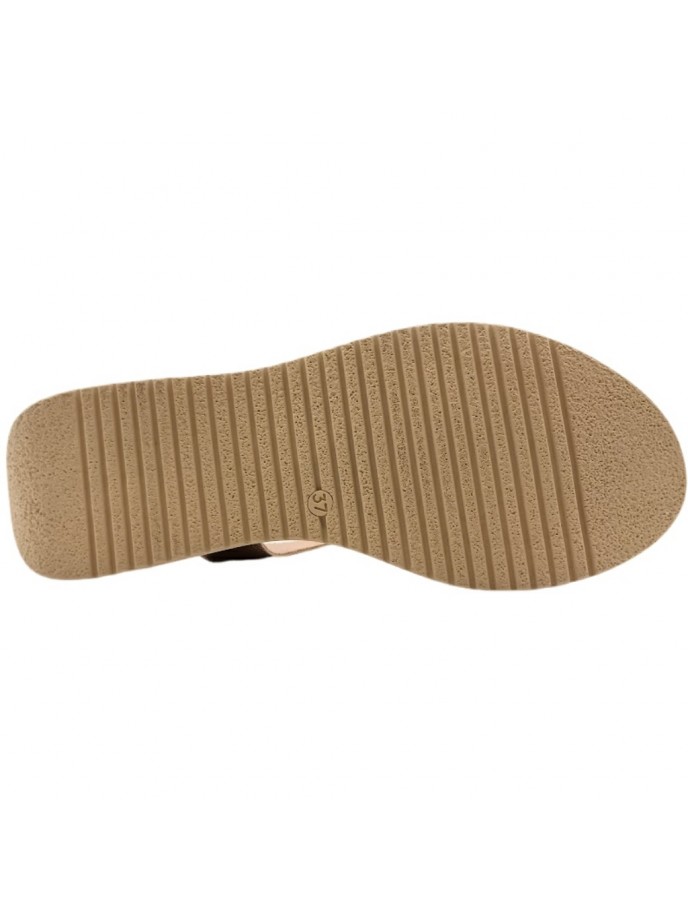 Sandalias Soft Piel Velcros Cuña Mujer