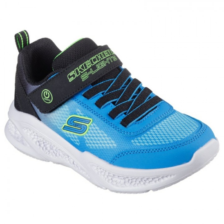 Deportivas para niños con luces velcro Skechers