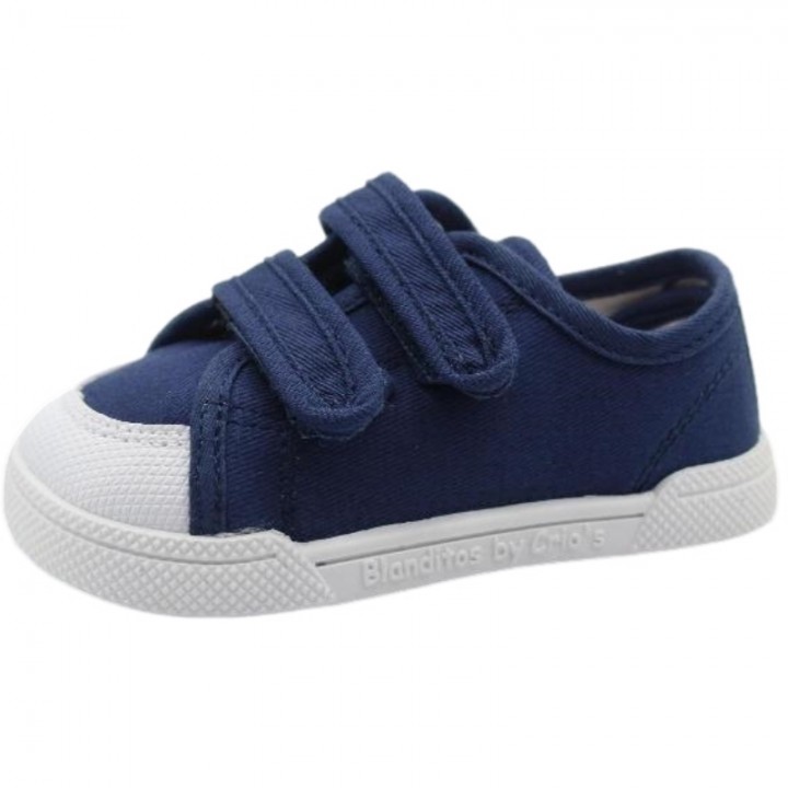 Zapatilla de lona con velcro Respetuosa Blanditos