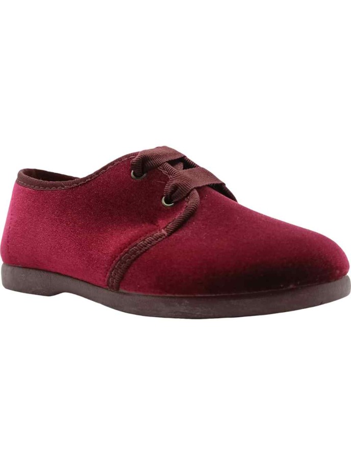 Zapato blucher terciopelo Tokolate