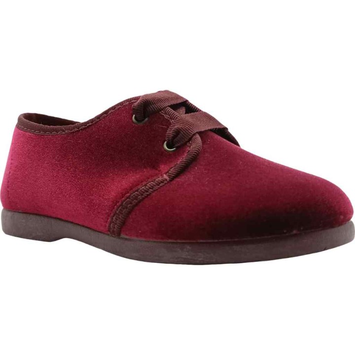 Zapato blucher terciopelo Tokolate