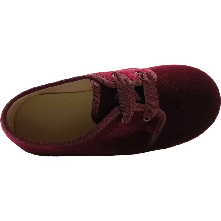 Zapato blucher terciopelo Tokolate