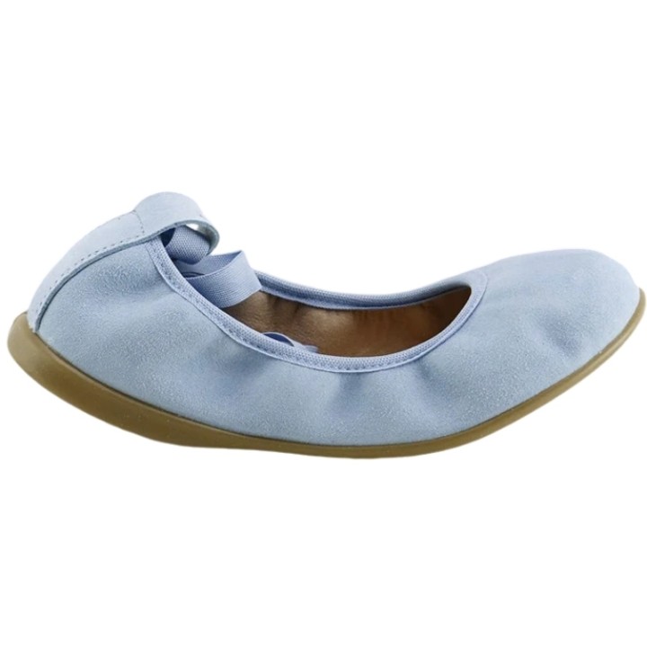 Bailarinas Elastic de Ante con Cintas Eli 1957