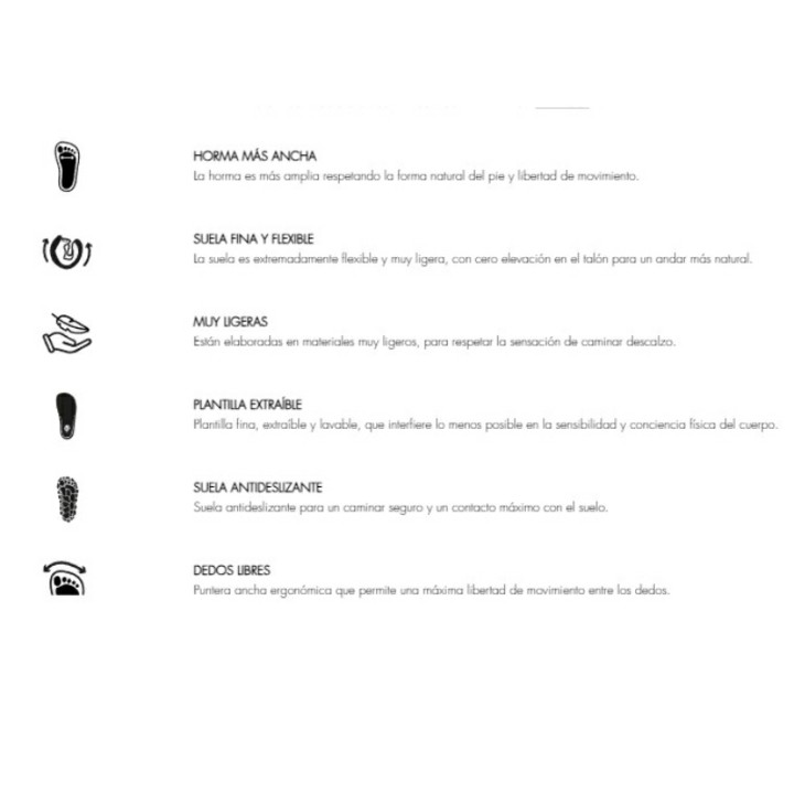 Zapatillas Barefoot con Refuerzo Victoria