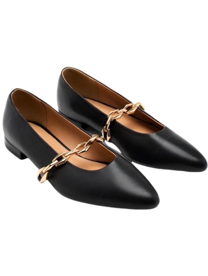 Bailarinas de Piel con Cadena Hallie GIOSEPPO