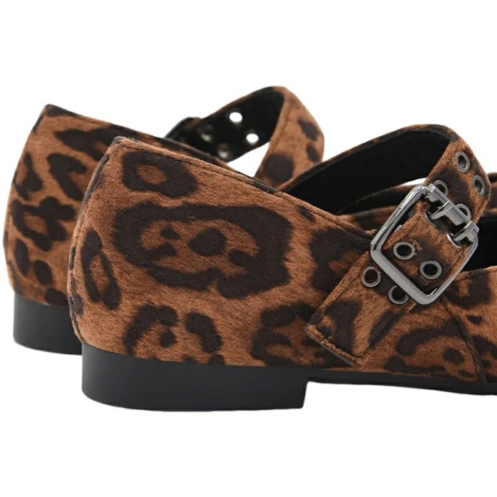 Bailarinas con Hebilla Animal Print Azarey