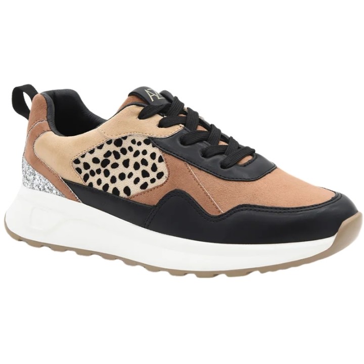 Deportivas Combi Animal Print Cuña Mujer Azarey