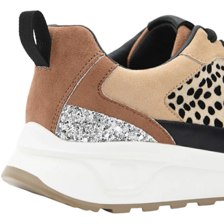 Deportivas Combi Animal Print Cuña Mujer Azarey