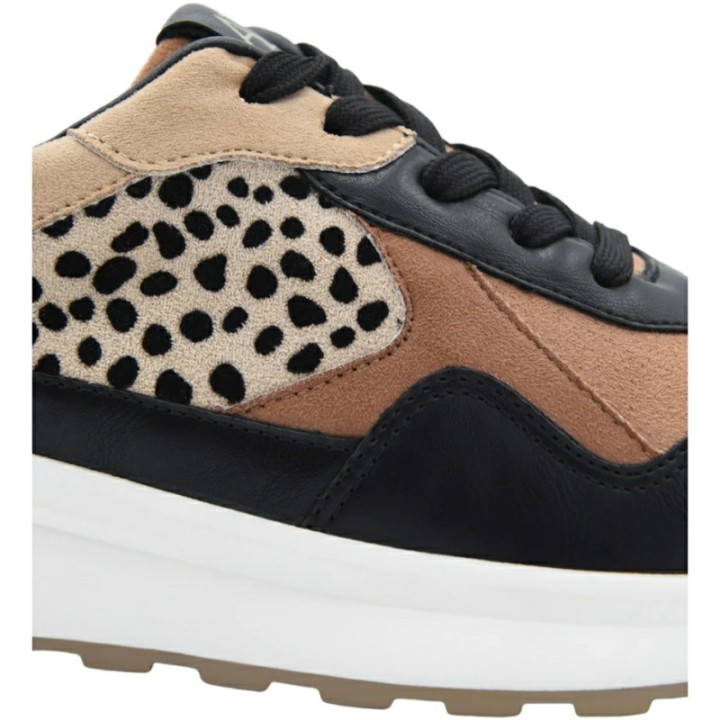 Deportivas Combi Animal Print Cuña Mujer Azarey