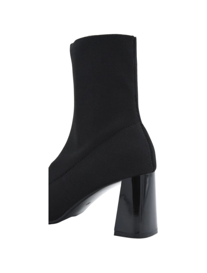 Botín Estilo Calcetín Elástico con Tacón Nyrex
