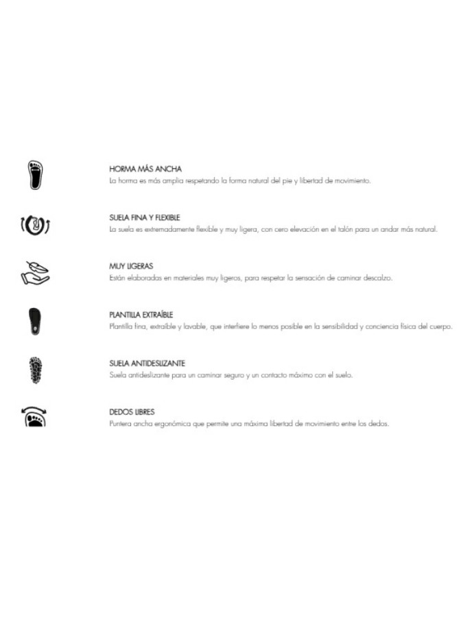 Zapatillas Barefoot V con Refuerzo Victoria