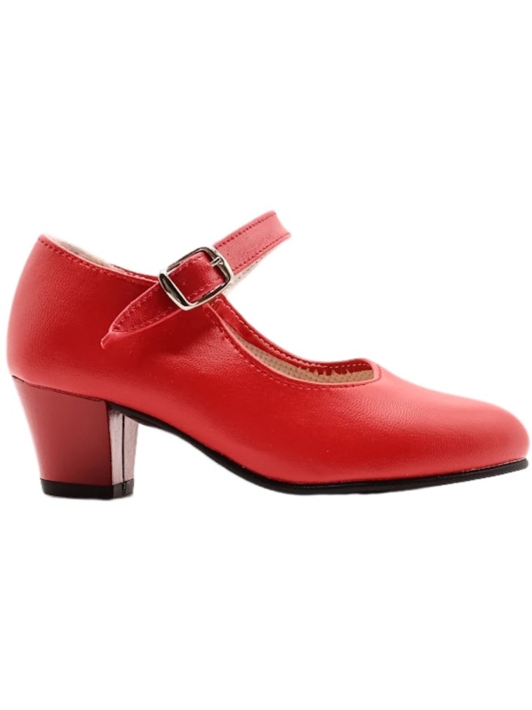 Zapato de Flamenca Rojo Sevillana Made in Spain