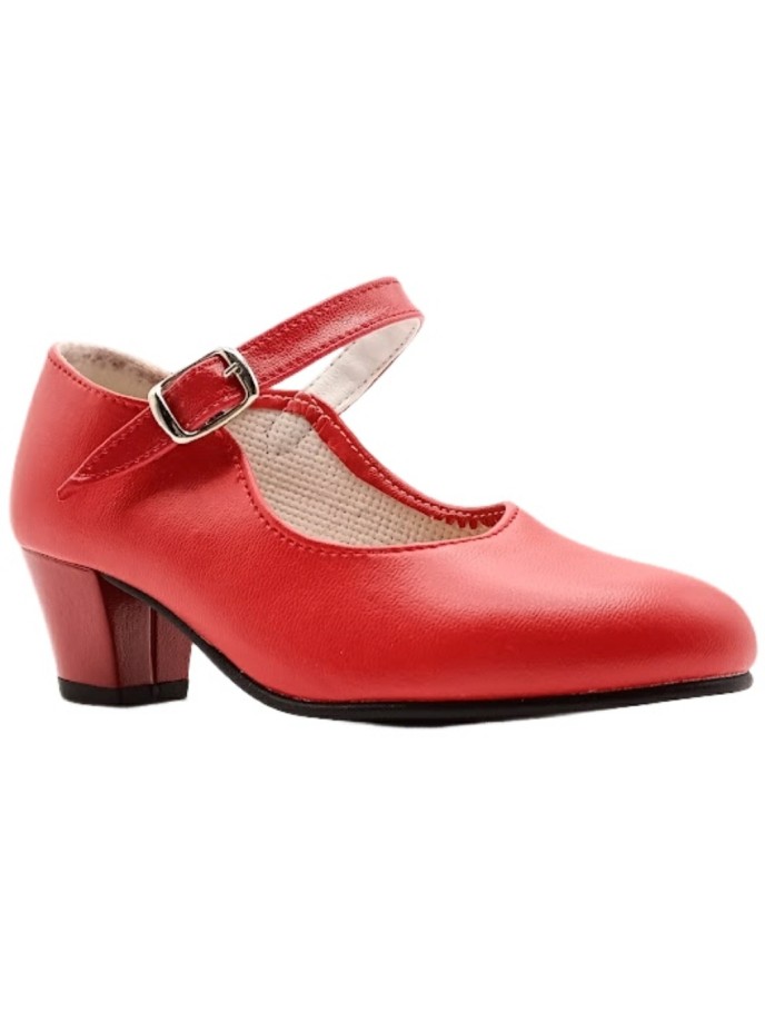 Zapato de Flamenca Rojo Sevillana Made in Spain