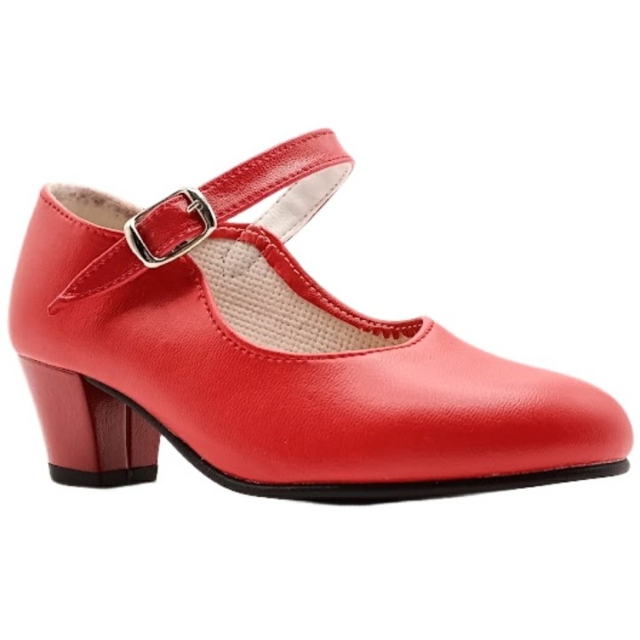 Zapato de Flamenca Rojo Sevillana Made in Spain