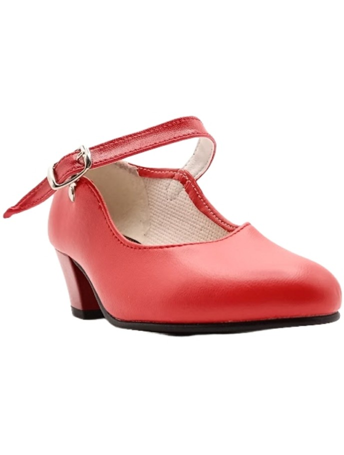 Zapato de Flamenca Rojo Sevillana Made in Spain
