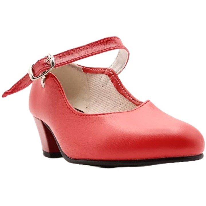 Zapato de Flamenca Rojo Sevillana Made in Spain