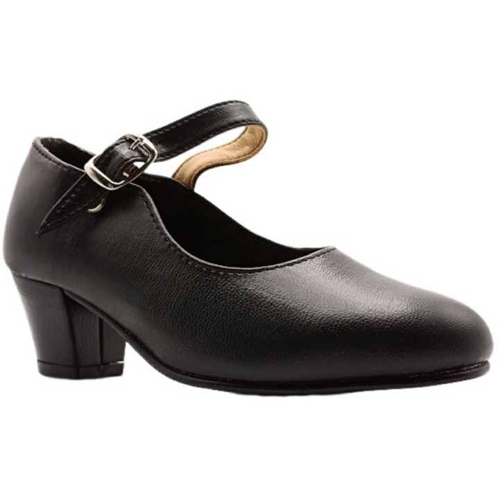 Zapato de Flamenca Negro Sevillana Made in Spain