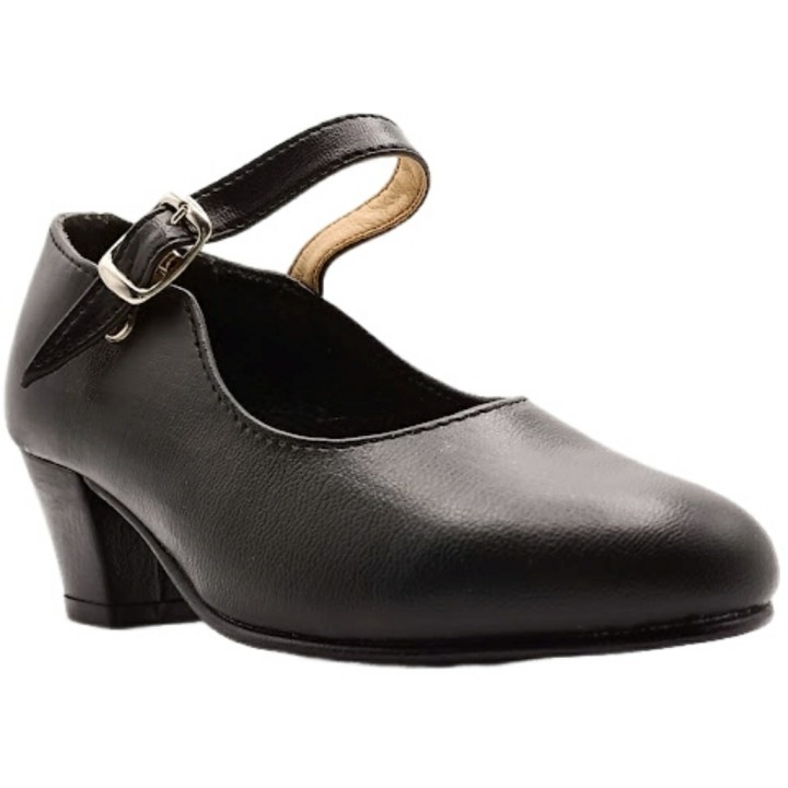 Zapato de Flamenca Negro Sevillana Made in Spain