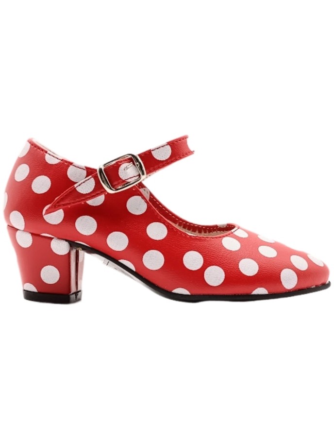 Zapato de Flamenca Lunares Sevillana Made in Spain