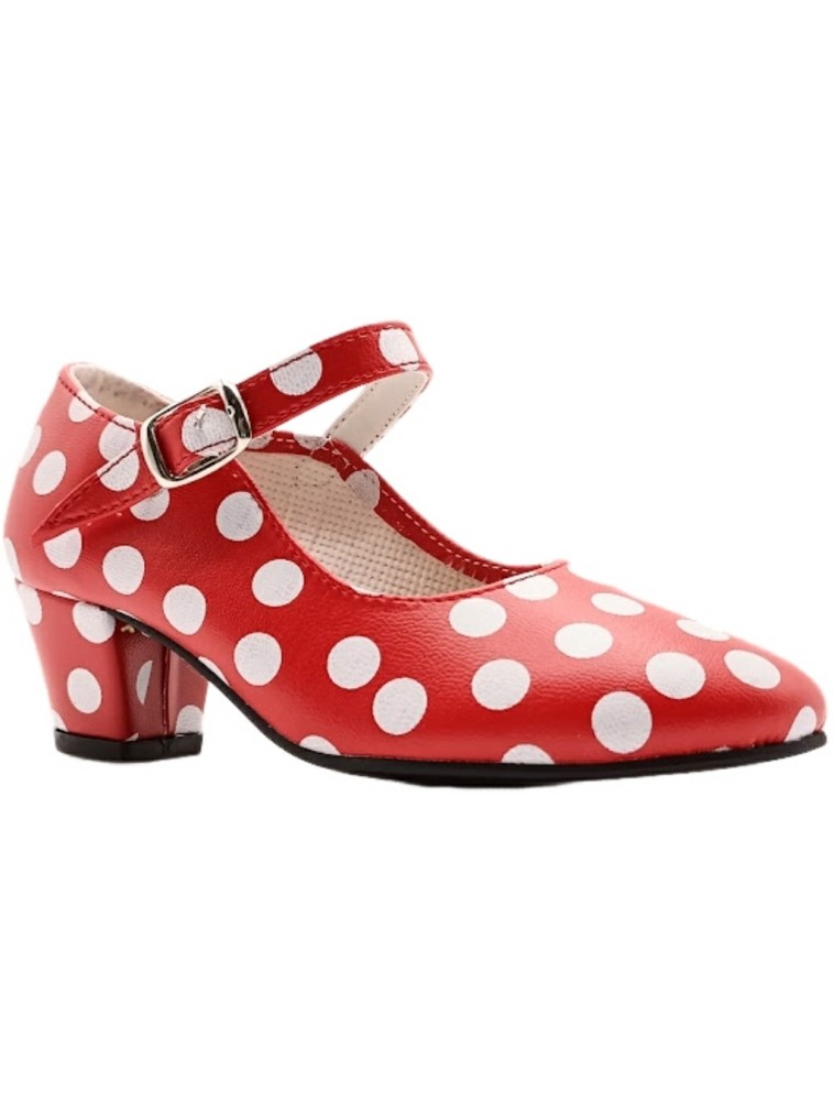 Zapato de Flamenca Lunares Sevillana Made in Spain 2