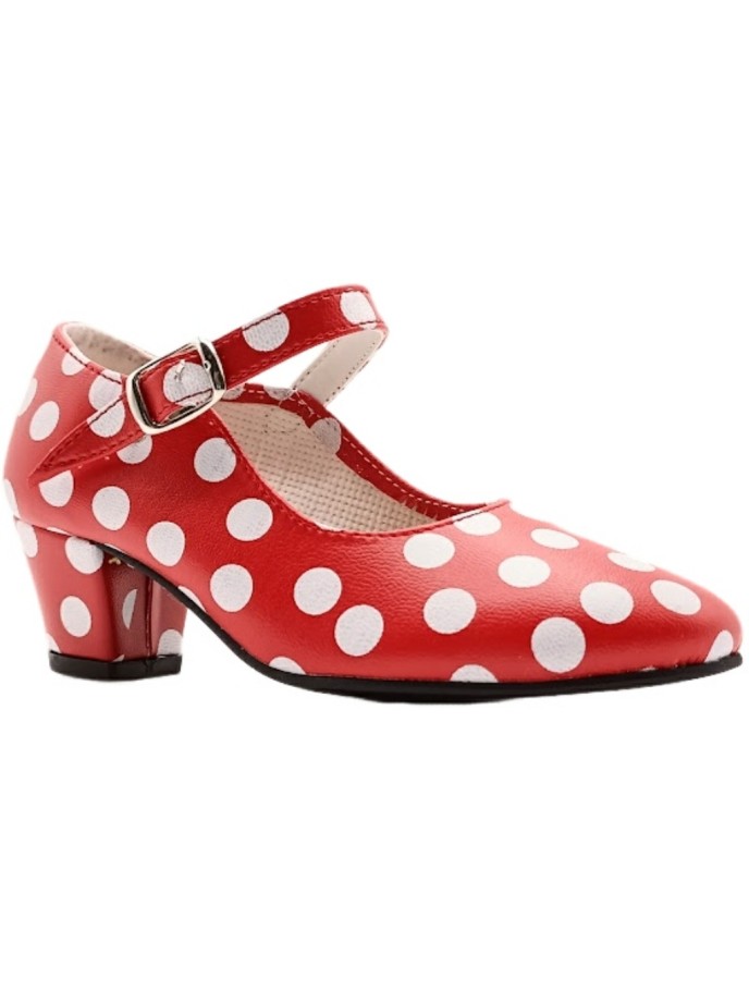 Zapato de Flamenca Lunares Sevillana Made in Spain