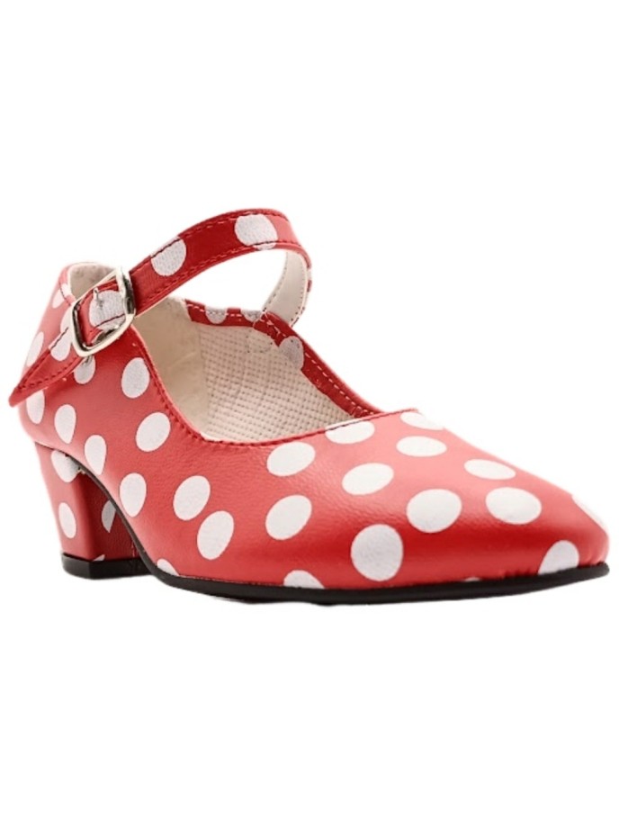 Zapato de Flamenca Lunares Sevillana Made in Spain