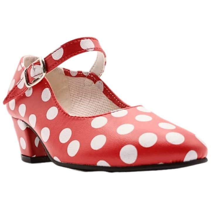 Zapato de Flamenca Lunares Sevillana Made in Spain