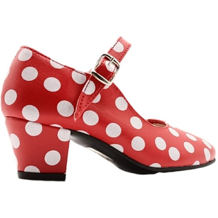 Zapato de Flamenca Lunares Sevillana Made in Spain
