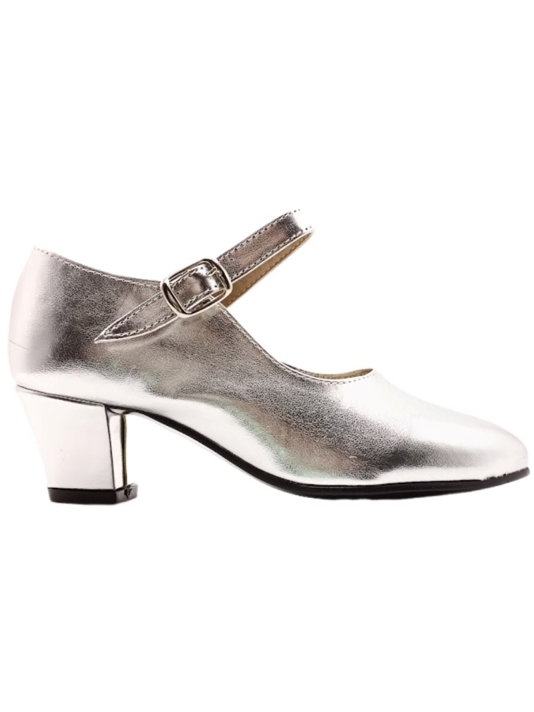 Zapato de Flamenca Plata Sevillana Made in Spain