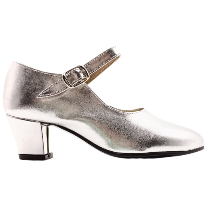 Zapato de Flamenca Plata Sevillana Made in Spain