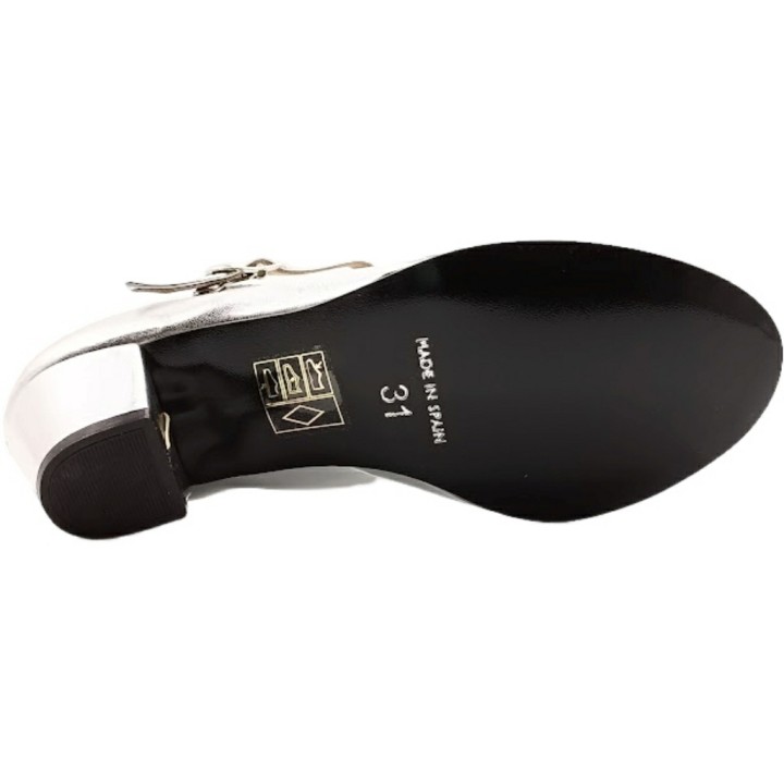 Zapato de Flamenca Plata Sevillana Made in Spain