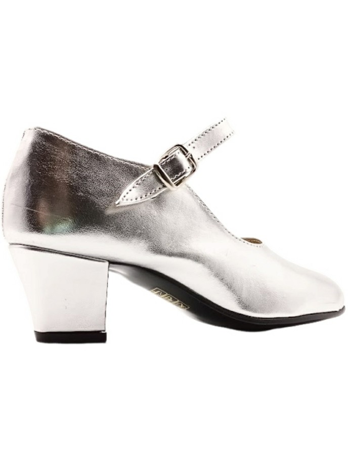 Zapato de Flamenca Plata Sevillana Made in Spain