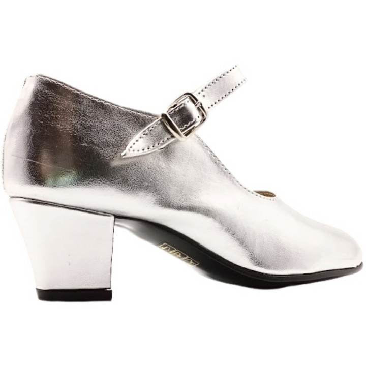 Zapato de Flamenca Plata Sevillana Made in Spain