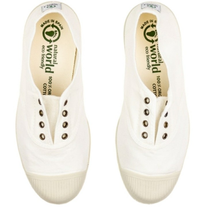 Zapatillas Bambas Elásticas de Lona Natural World