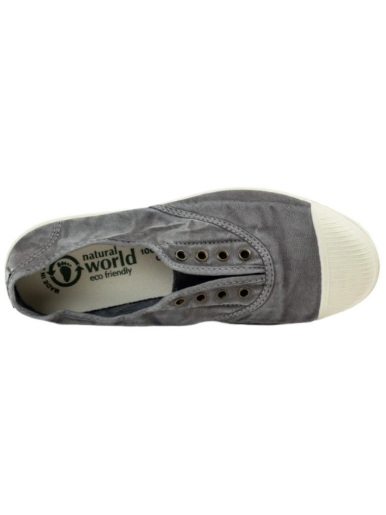 Zapatillas Bambas de Lona Lavada Natural World 2