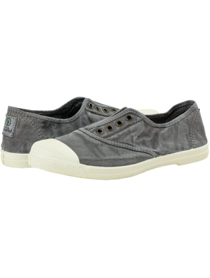 Zapatillas Bambas de Lona Lavada Natural World