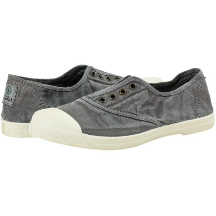 Zapatillas Bambas de Lona Lavada Natural World