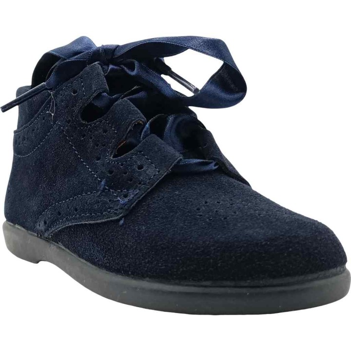 Botas Serraje Picado con cordón o lazo