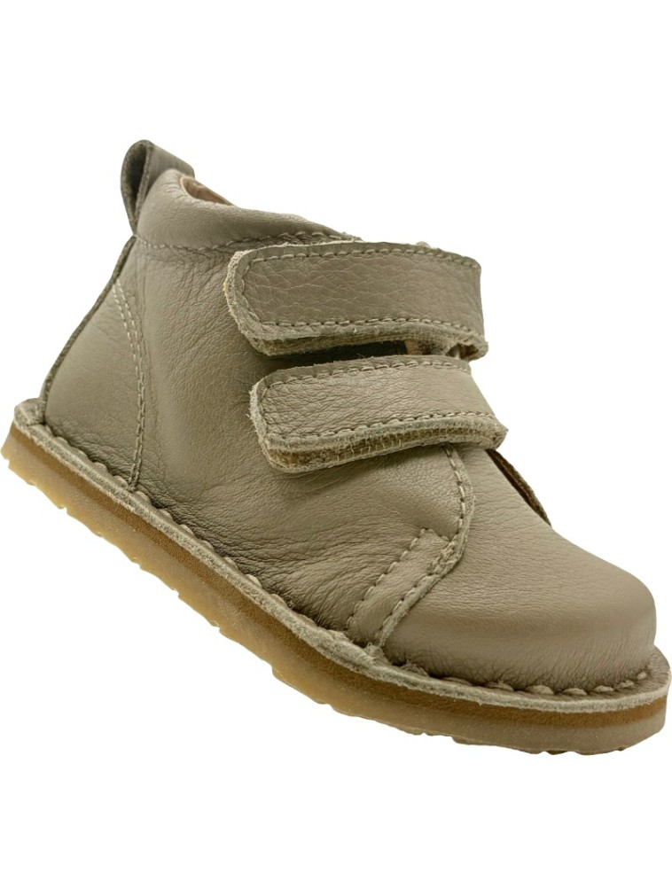 Botitas Barefoot Piel Doble Velcro De Pablos